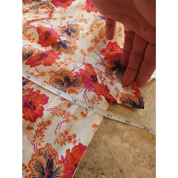 ASTR the Label orange and red floral sheath dress size medium - Picture 5 of 8